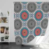 Geometrical Tile Design Shower Curtain