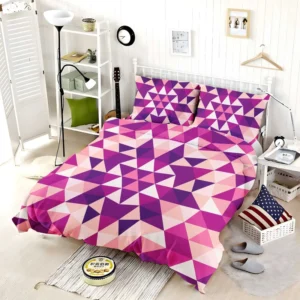 Geometrical Triangle Kaleidoscope Bedding Set