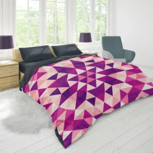 Geometrical Triangle Kaleidoscope Duvet Cover 1