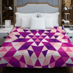 Geometrical Triangle Kaleidoscope Duvet Cover