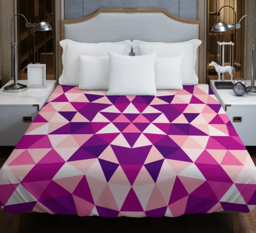 Geometrical Triangle Kaleidoscope Duvet Cover