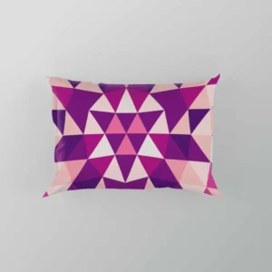 Geometrical Triangle Kaleidoscope Pillow Case