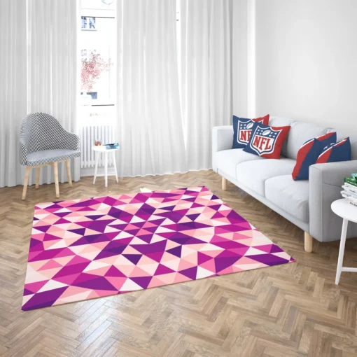 Geometrical Triangle Kaleidoscope Rug 2