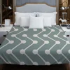 Geometrics Dots And Lines Cascade Grey Duvet Cover