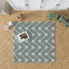 Geometrics Dots And Lines Cascade Grey Rug