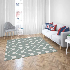 Geometrics Dots And Lines Cascade Grey Rug 2