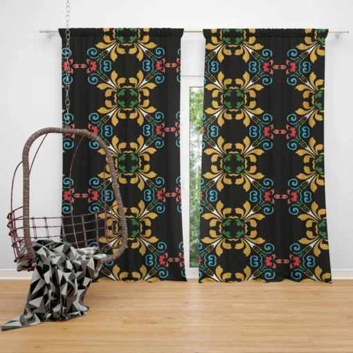 Geometrics Ethnic Style Design Curtain