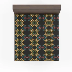 Geometrics Ethnic Style Design Fitted Sheet