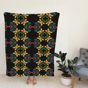 Geometrics Ethnic Style Design Fleece Blanket