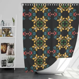 Geometrics Ethnic Style Design Shower Curtain