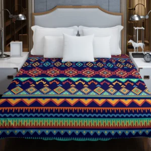 Geometrics Ethnic Style Tribal Duvet Cover