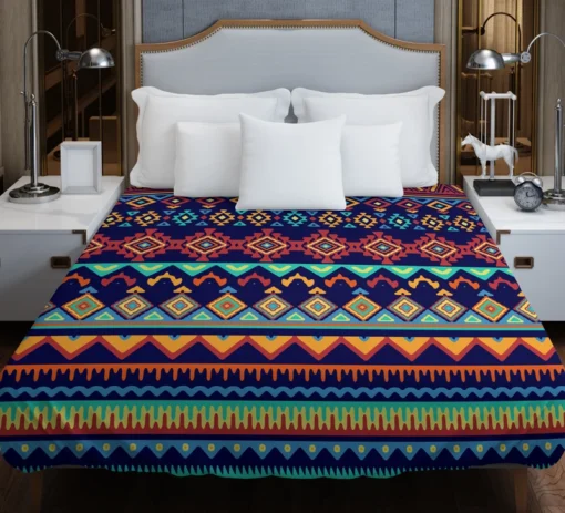 Geometrics Ethnic Style Tribal Duvet Cover