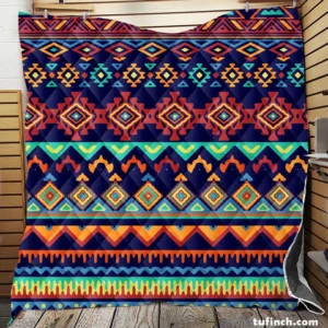 Geometrics Ethnic Style Tribal Quilt Blanket