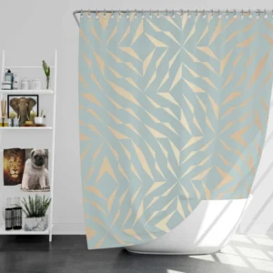 Geometrics Golden Element Minimal Shower Curtain