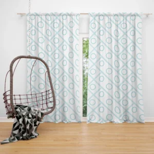 Geometrics Polka Circle Pattern Curtain