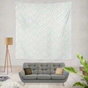 Geometrics Polka Circle Pattern Wall Tapestry