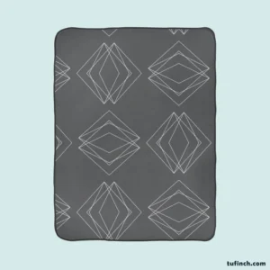 Geometrics Triangles Minimalist Pattern Fleece Blanket 1