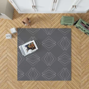 Geometrics Triangles Minimalist Pattern Rug