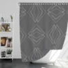 Geometrics Triangles Minimalist Pattern Shower Curtain