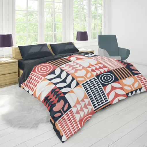 Geroclonup Flat Scandinavian Pattern Duvet Cover 1