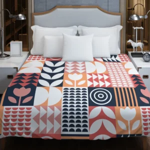 Geroclonup Flat Scandinavian Pattern Duvet Cover