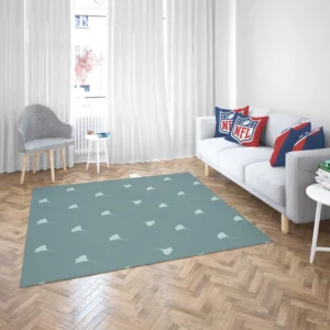 Ginkgo Biloba Doodle Pattern Rug 2