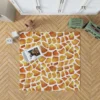 Giraffe Print Watercolor Animal Pattern Rug