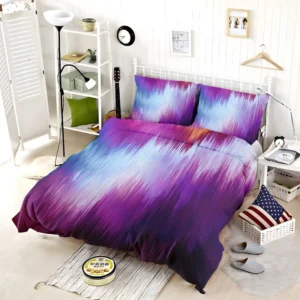 Glitch Background Data Distortion Bedding Set