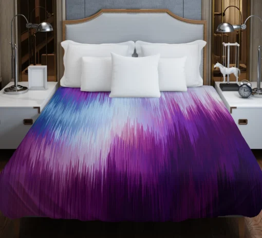 Glitch Background Data Distortion Duvet Cover