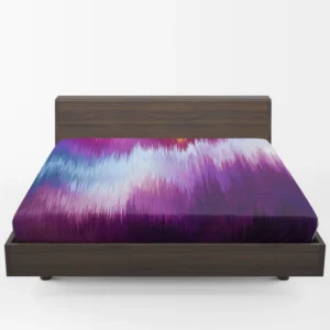 Glitch Background Data Distortion Fitted Sheet 1