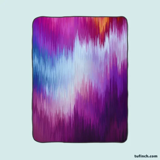 Glitch Background Data Distortion Fleece Blanket 1