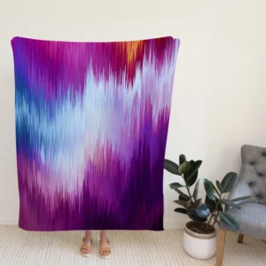 Glitch Background Data Distortion Fleece Blanket