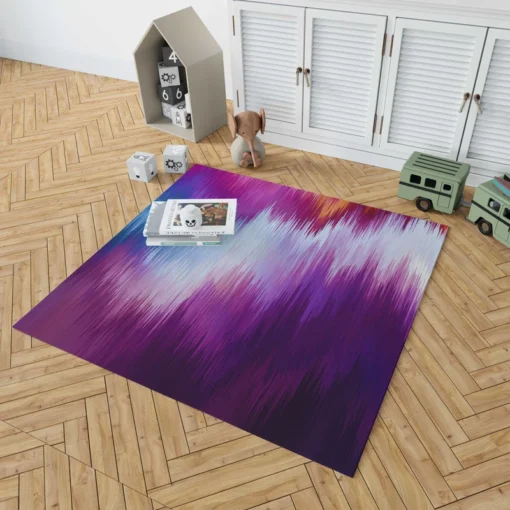 Glitch Background Data Distortion Rug 1