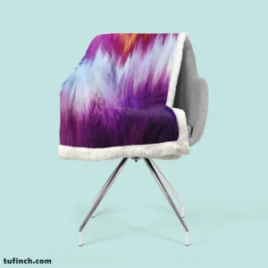 Glitch Background Data Distortion Sherpa Fleece Blanket 2