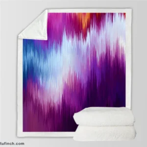 Glitch Background Data Distortion Sherpa Fleece Blanket