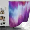 Glitch Background Data Distortion Shower Curtain