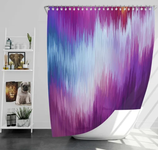 Glitch Background Data Distortion Shower Curtain