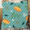 Golden Dyssodia Flowers Quilt Blanket