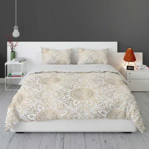 Golden Mandala Ornamental Bedding Set 1