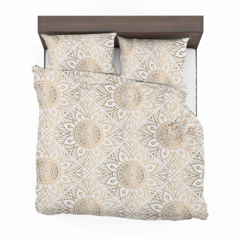 Golden Mandala Ornamental Bedding Set 2