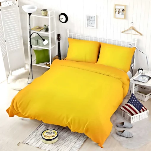 Golden Yellow Color Bedding Set