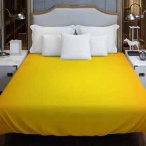 Golden Yellow Color Duvet Cover