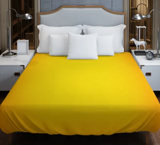 Golden Yellow Color Duvet Cover