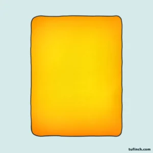 Golden Yellow Color Fleece Blanket 1