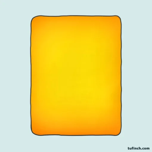 Golden Yellow Color Fleece Blanket 1