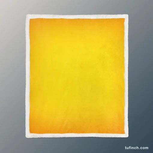 Golden Yellow Color Sherpa Fleece Blanket 1