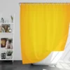 Golden Yellow Color Shower Curtain