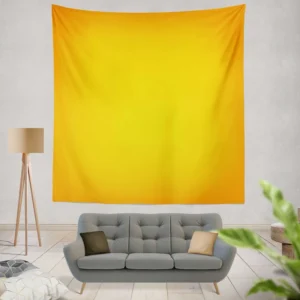 Golden Yellow Color Wall Tapestry