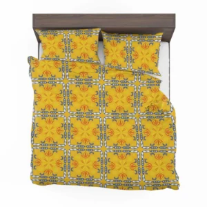 Golden Yellow Italian Design Bedding Set 2