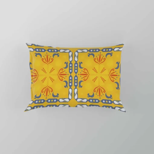 Golden Yellow Italian Design Pillow Case